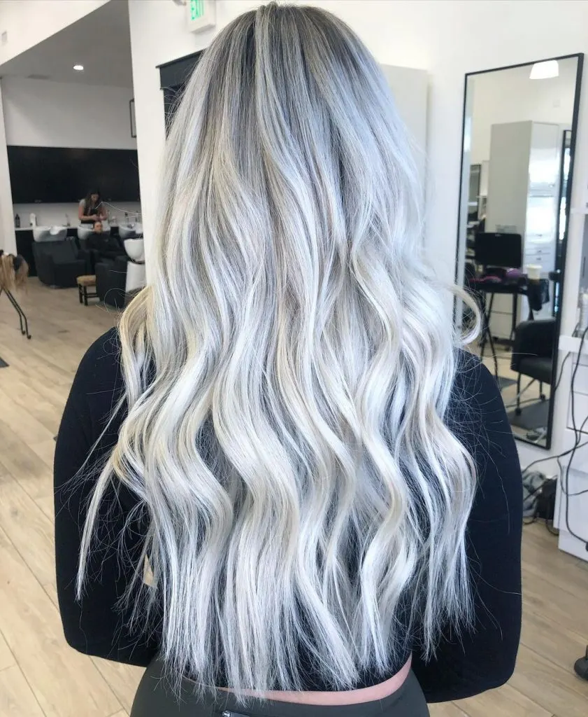 ash blonde root smudge