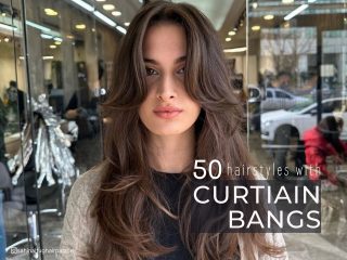 50 Best Hairstyles With Curtain Bangs Trending In 2023 320x240 