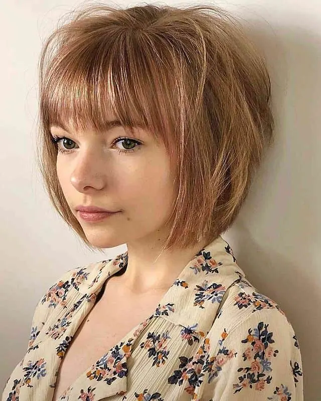 bangs with layers on short hair