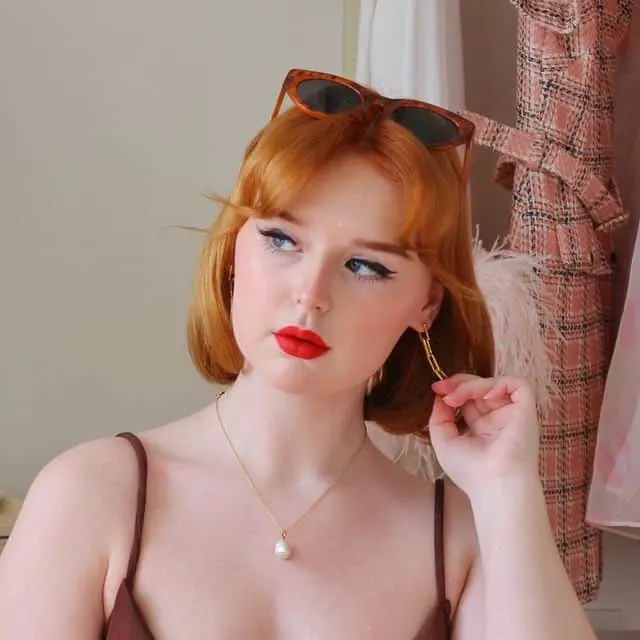 center parted curtain bangs