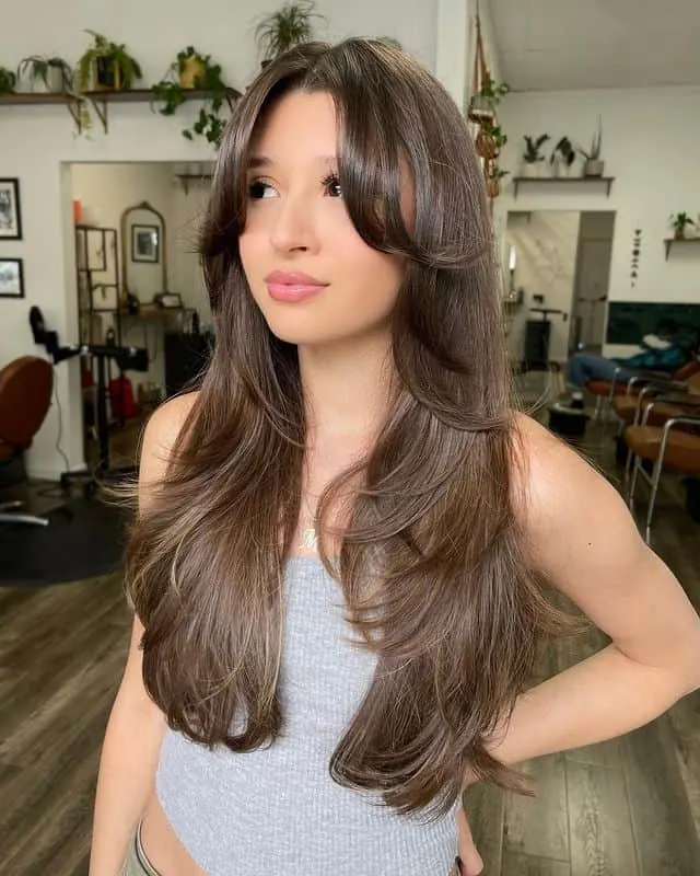 curtain bangs with layers