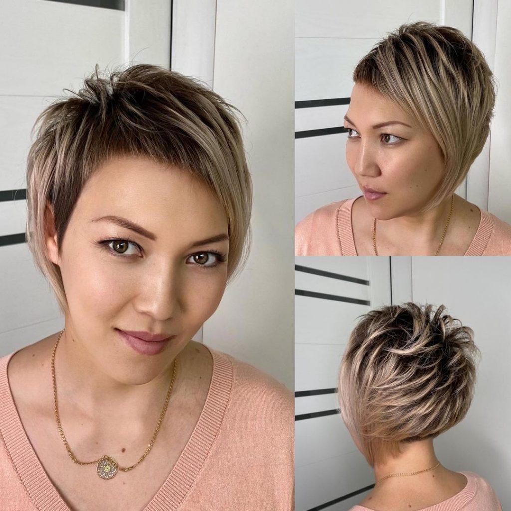 edgy ash blonde hairstyle