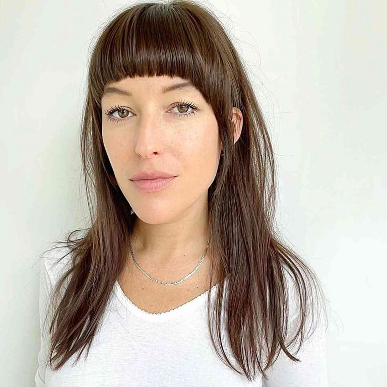 different types of face framing bangs