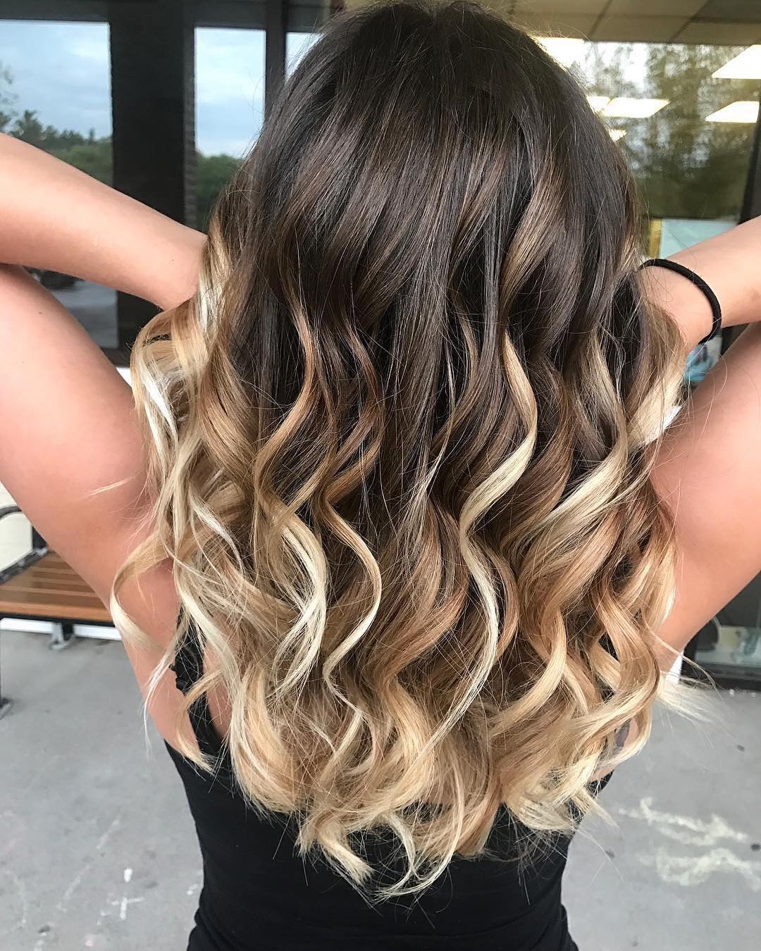 brown hair with blonde ombre