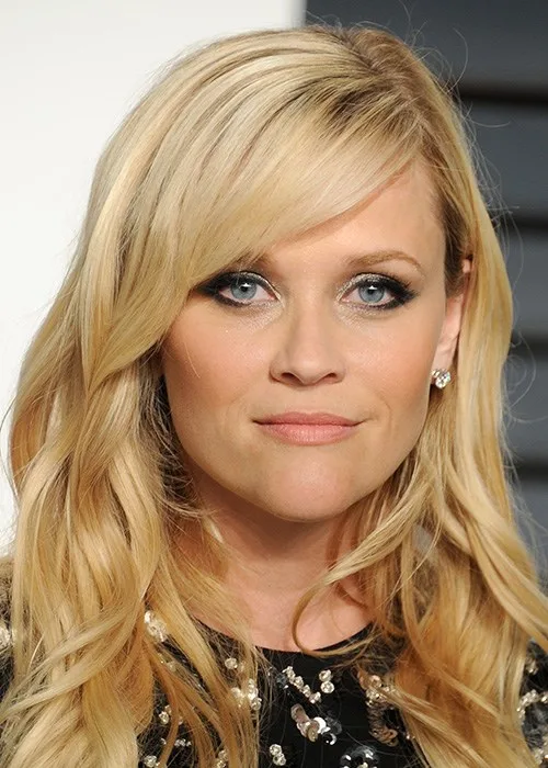 reese witherspoon with side-swept bangs