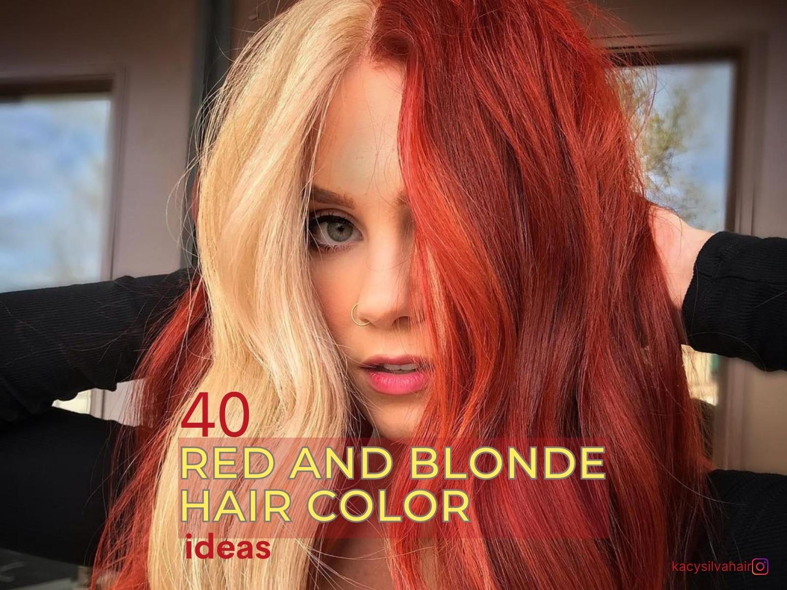 red and blonde hair color