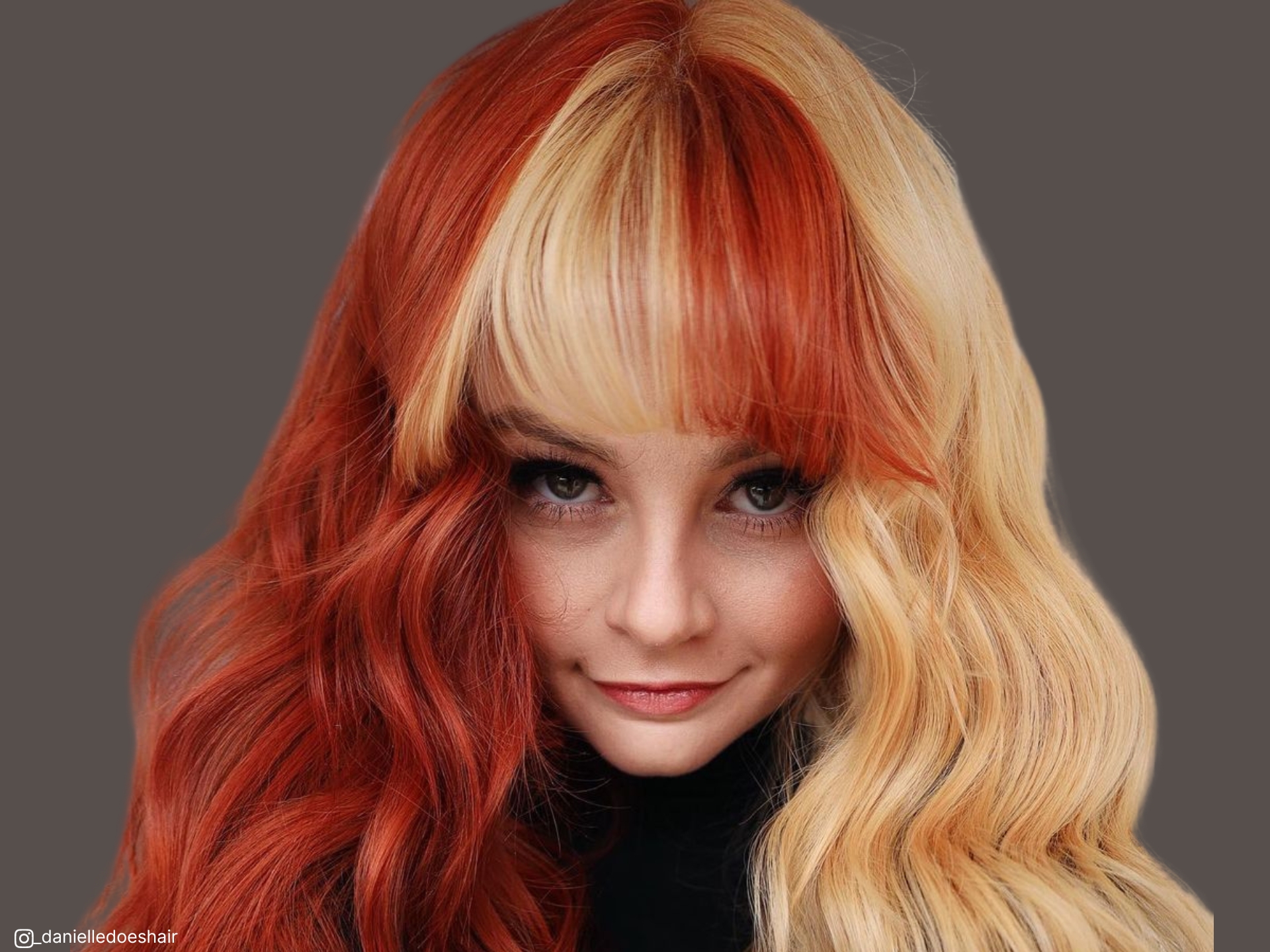 red and blonde hair color