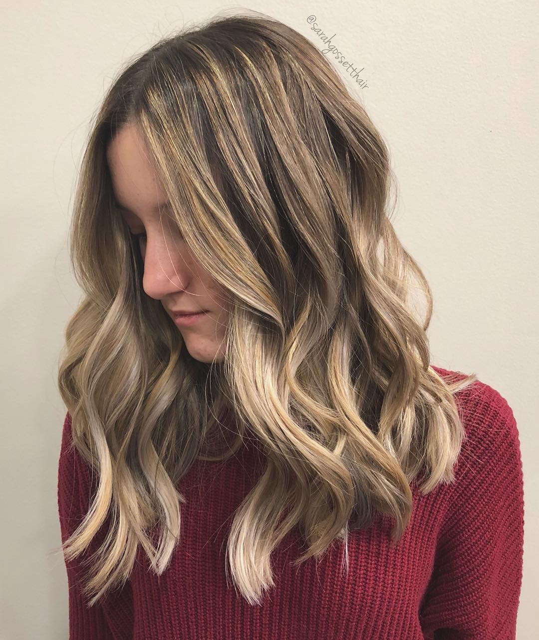 natural dirty blonde hair with highlights