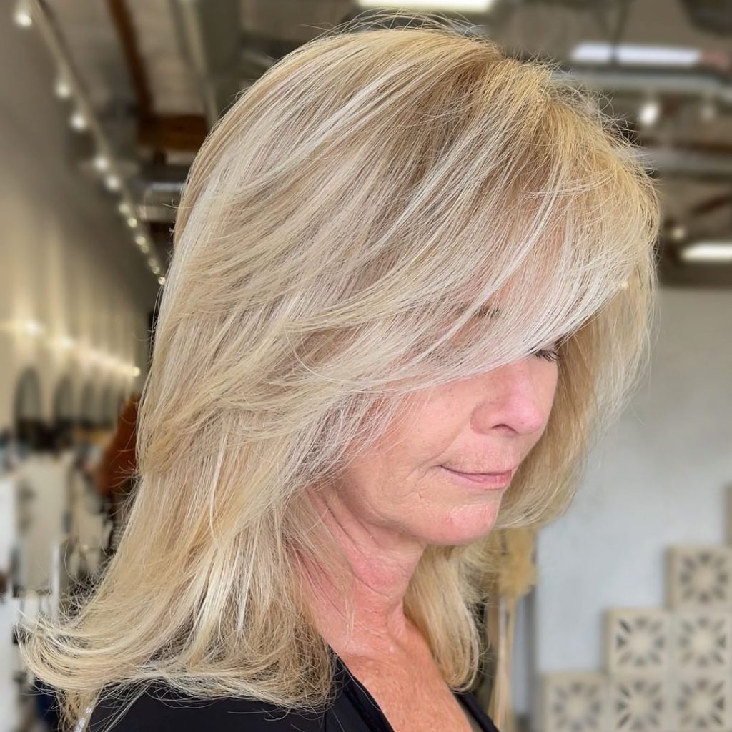 blonde hair for women over 50