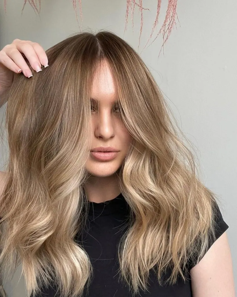 dark blonde hair