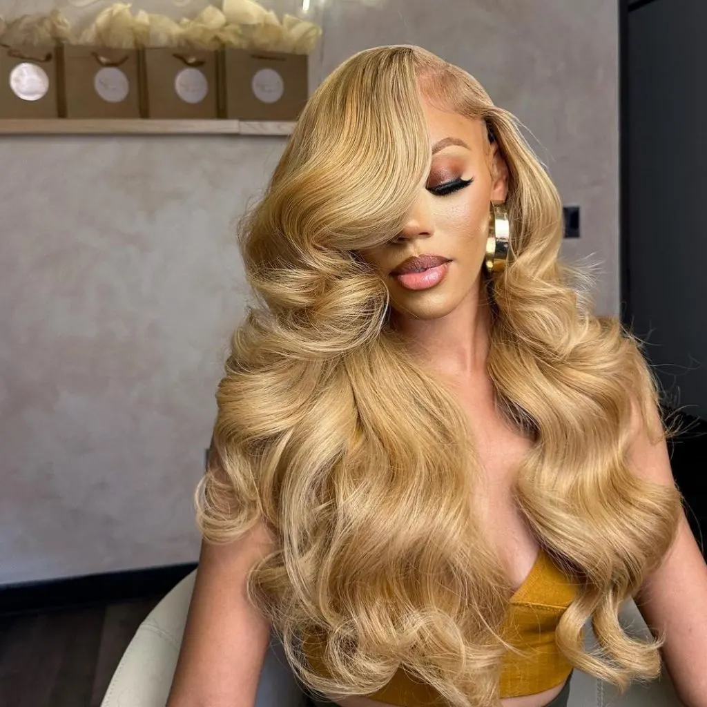 honey blonde hair