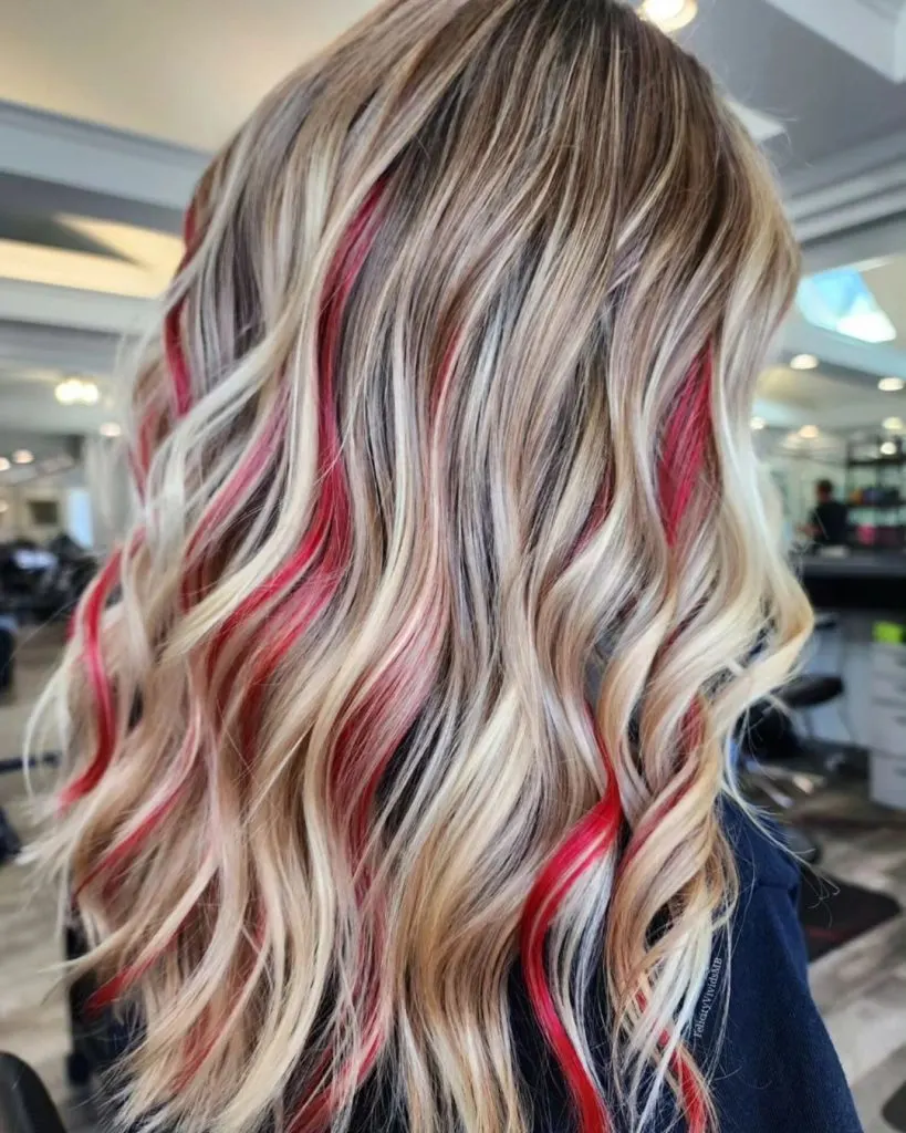 lived in red and blonde blend