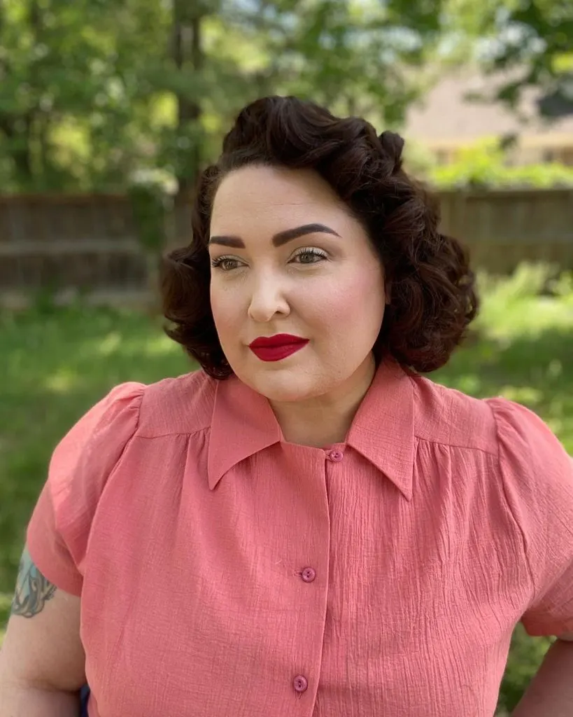 1950s Curled Hairstyle