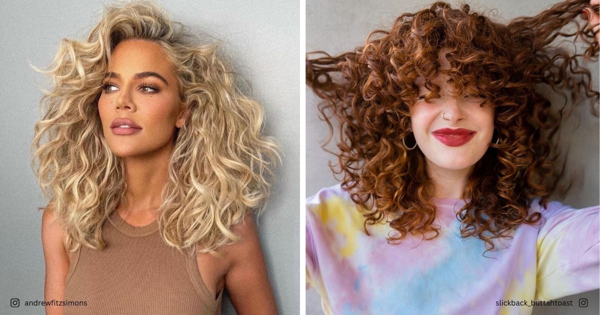 25 Tendances des cheveux bouclés mi-longs dominant 2025