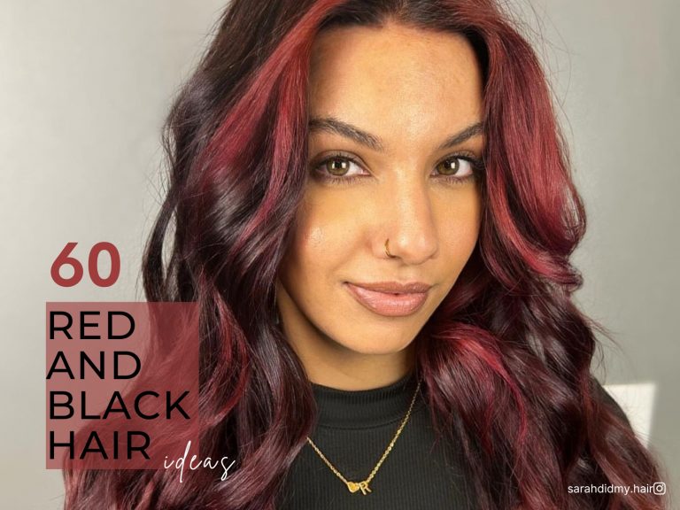 cheveux roux et noirs