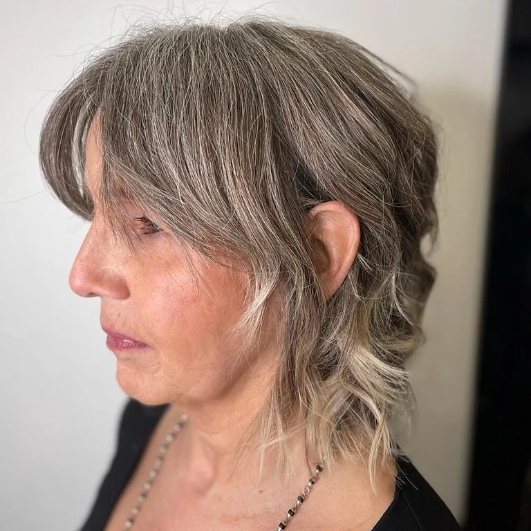 Shoulder-Length Shaggy Mullet 