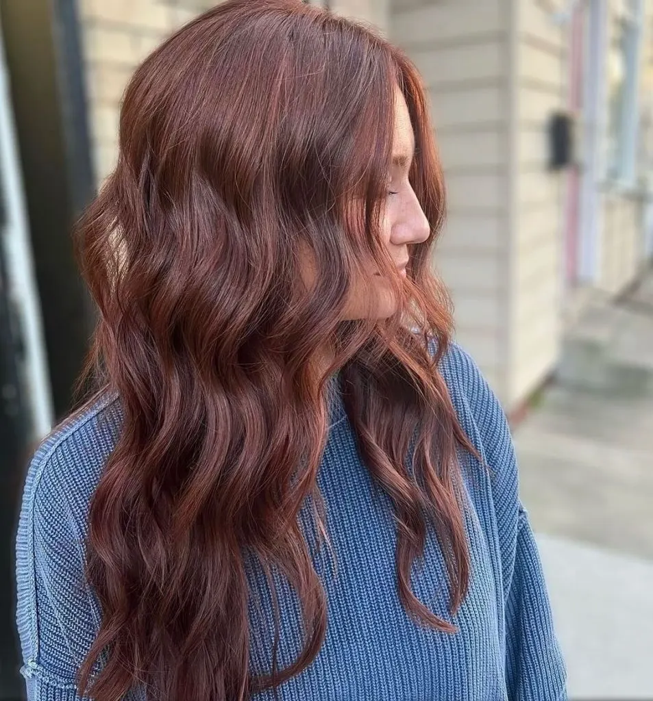 balayage for auburn hair