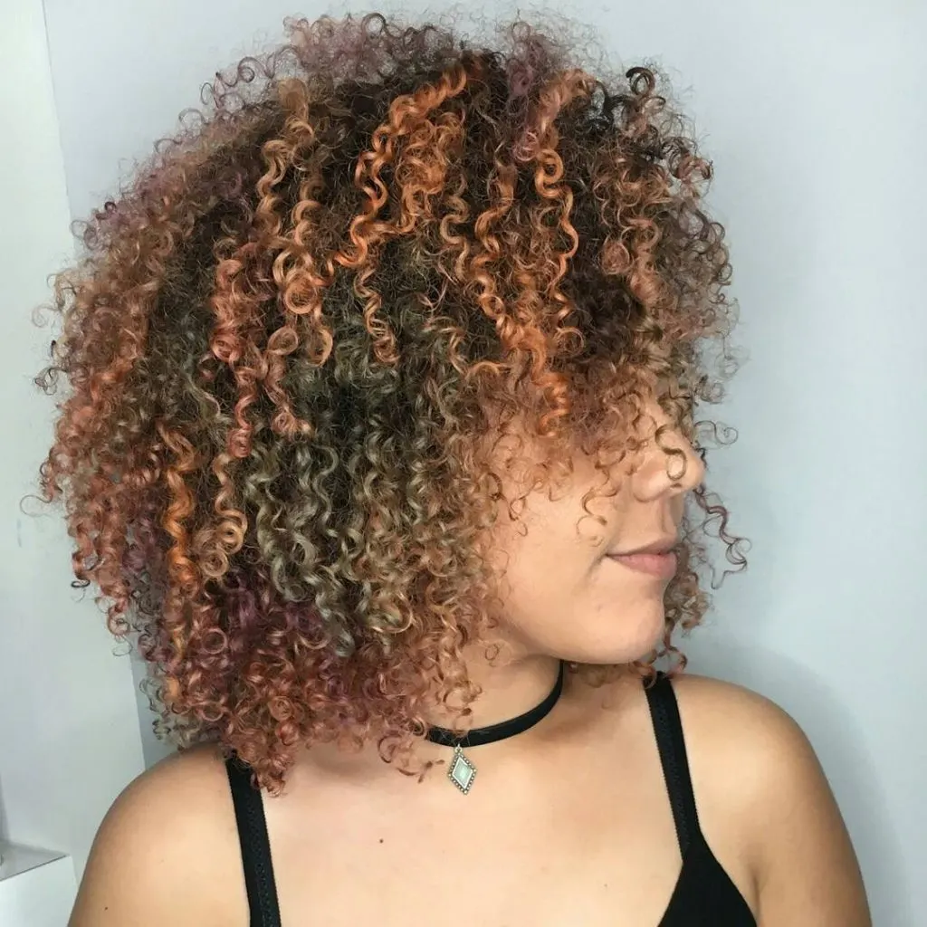 color blocking 3C curls