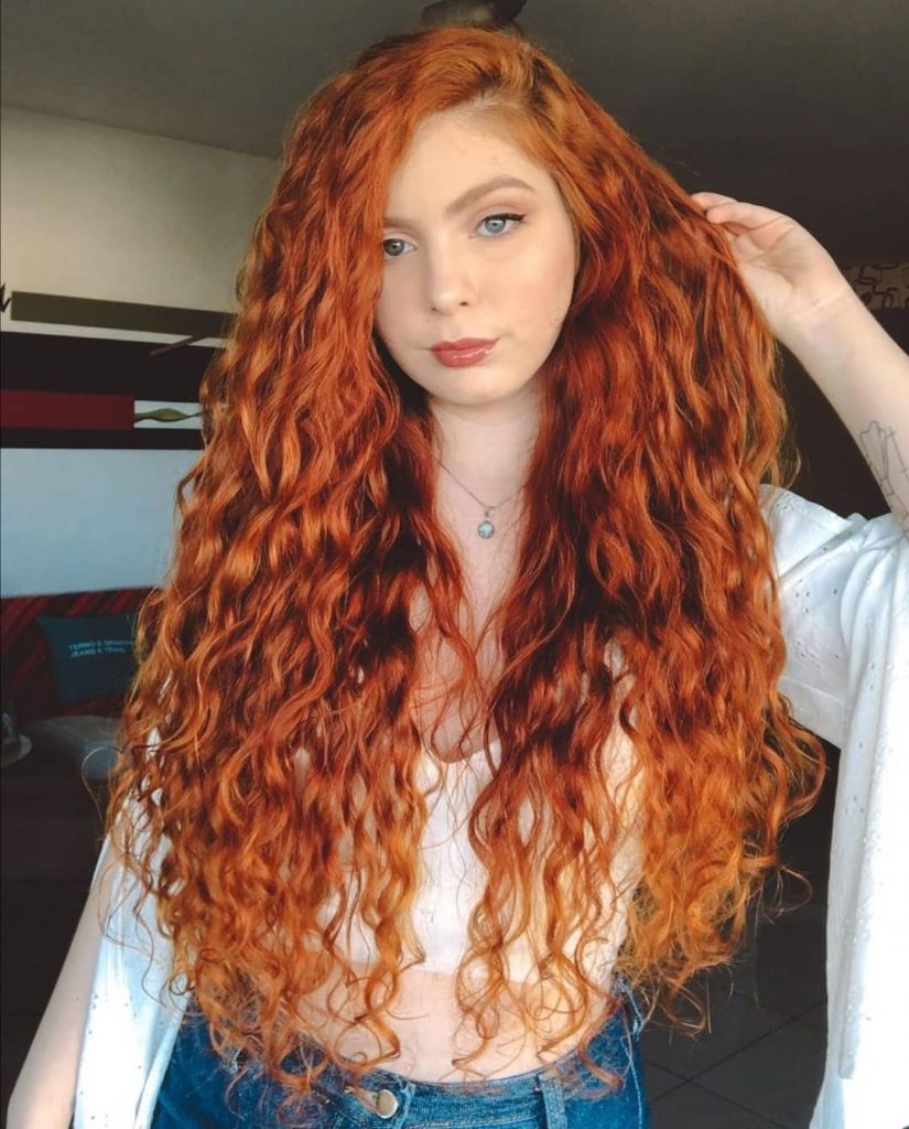 ginger bright red hair