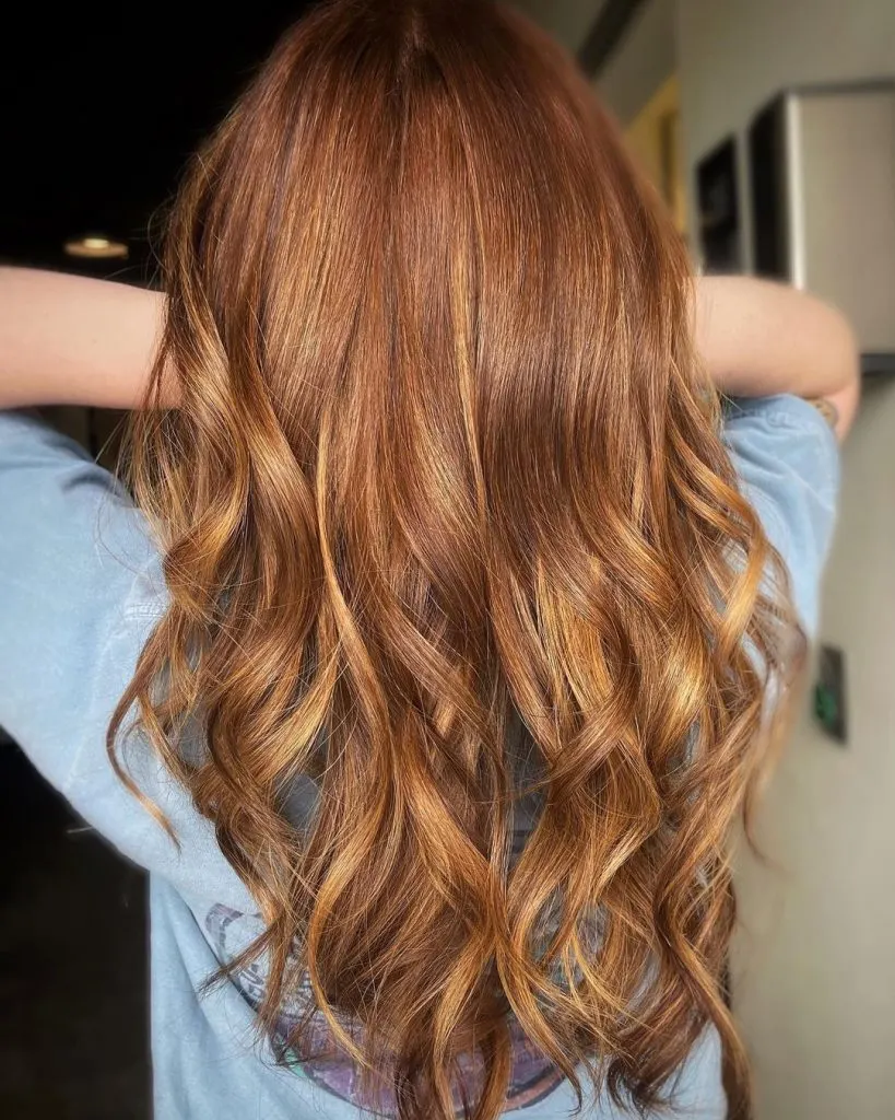 honey auburn hair