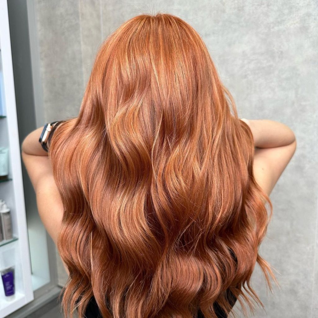 light auburn hair