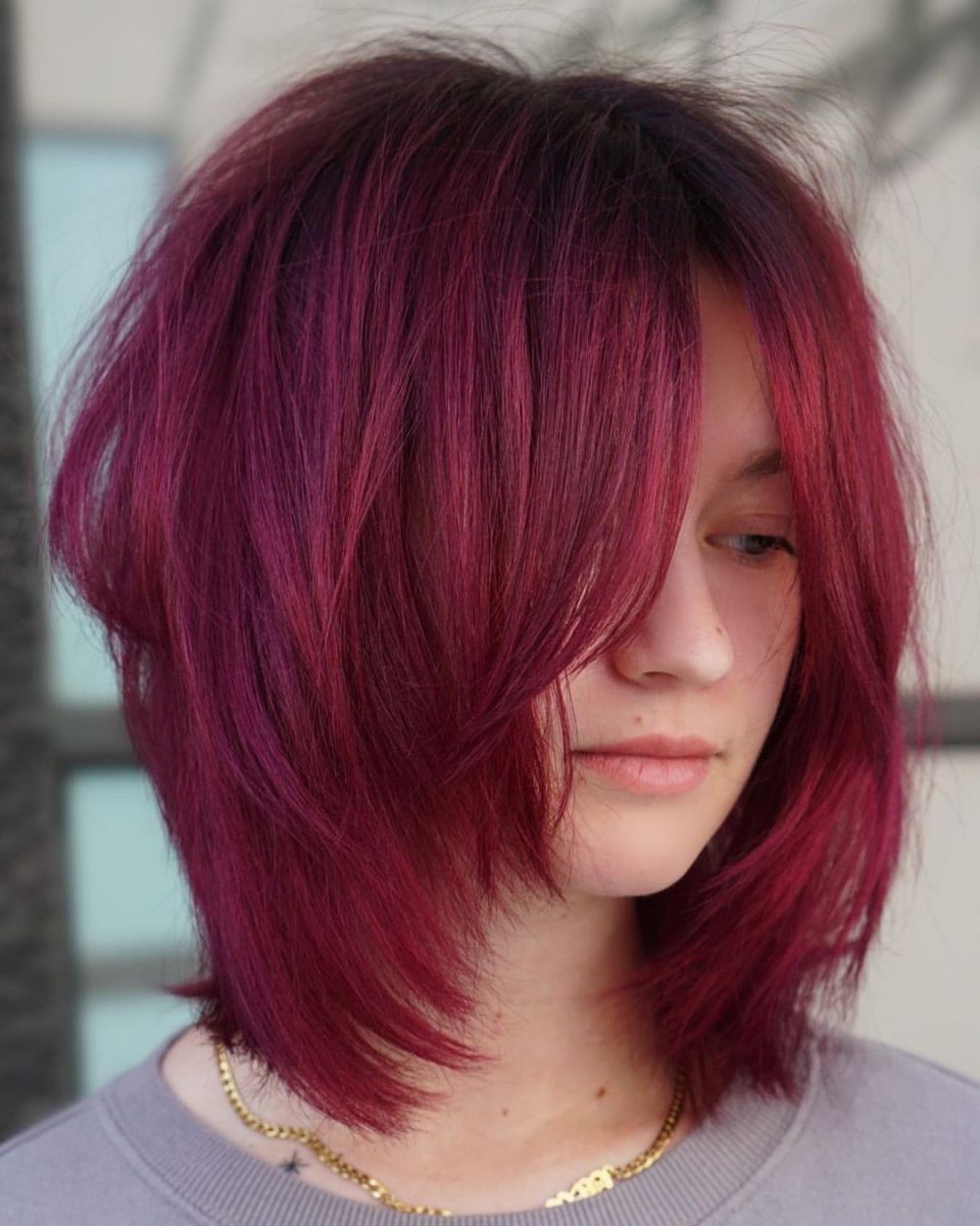 50 Magenta Hair Colors And Styles Trending In 2024   Magenta On Short Hair 960x1200 