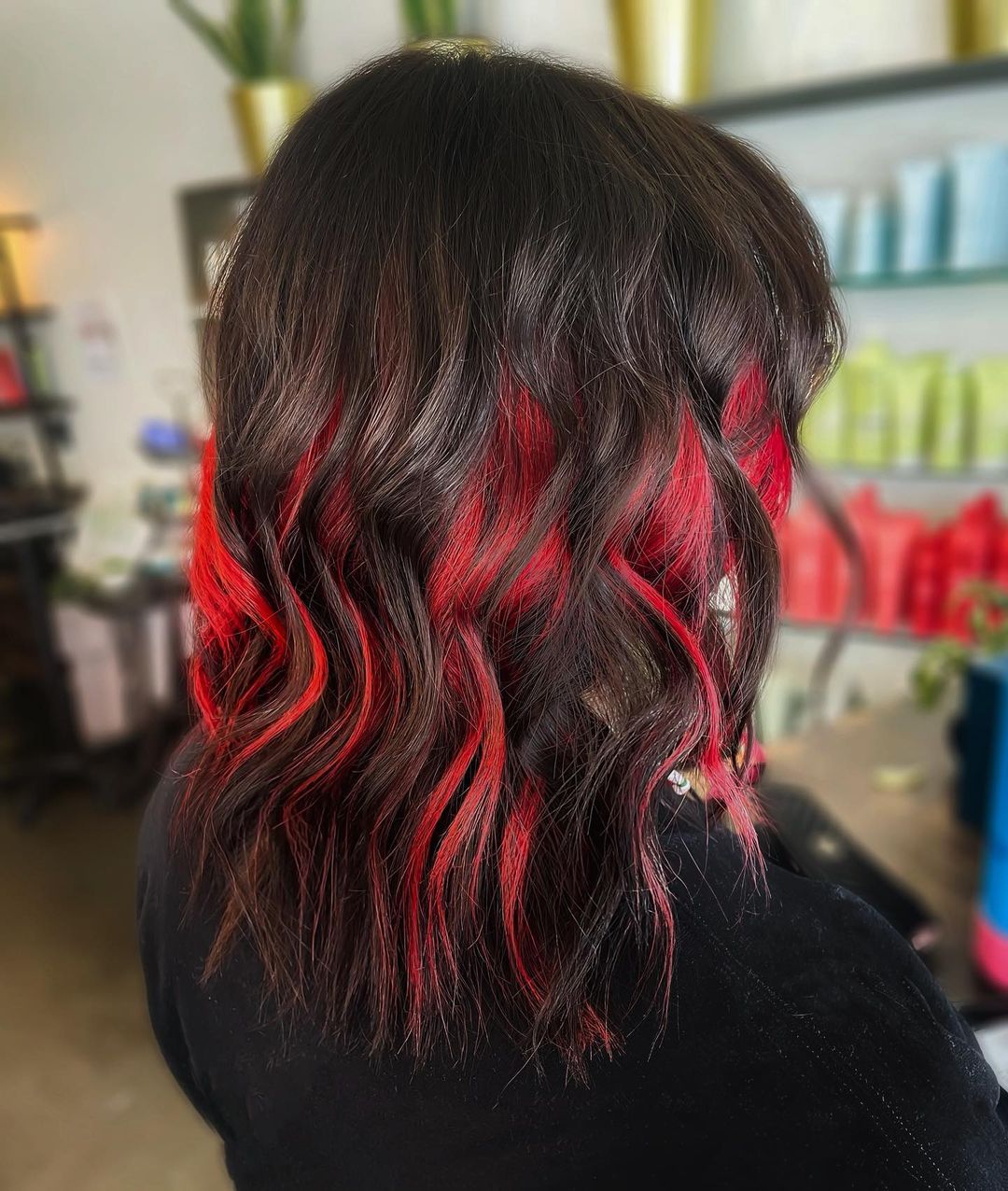 rood en zwart kiekeboe haar