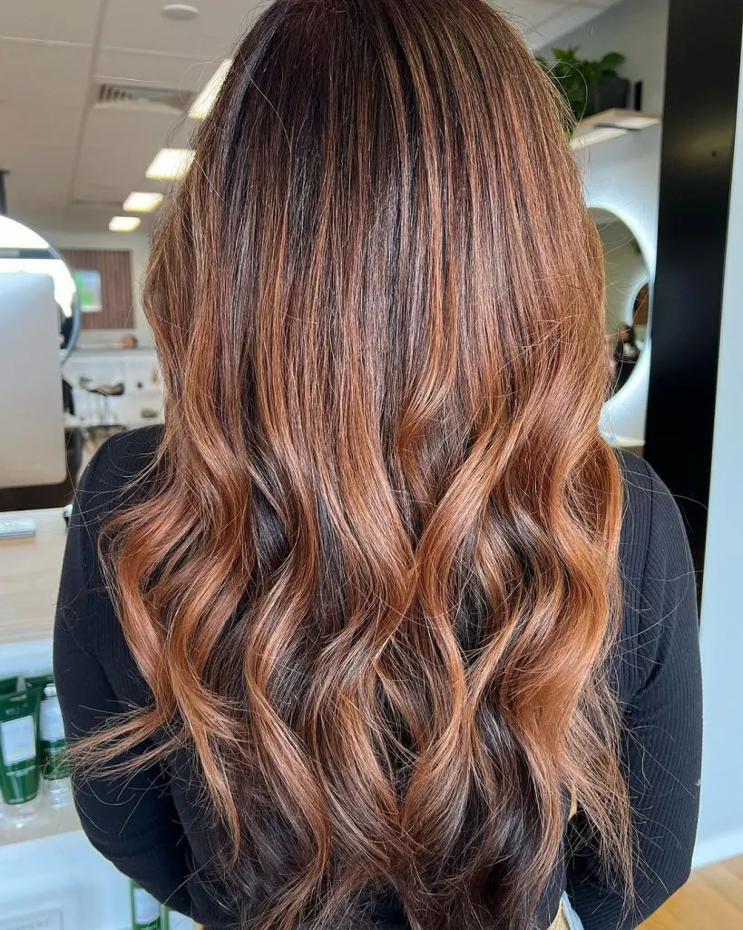rich auburn hair
