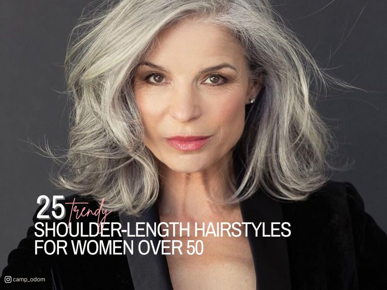 shoulder length hair for women over 50
