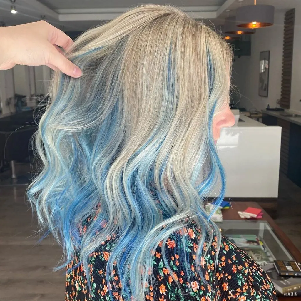 Blueberry Ice Blonde Hair 