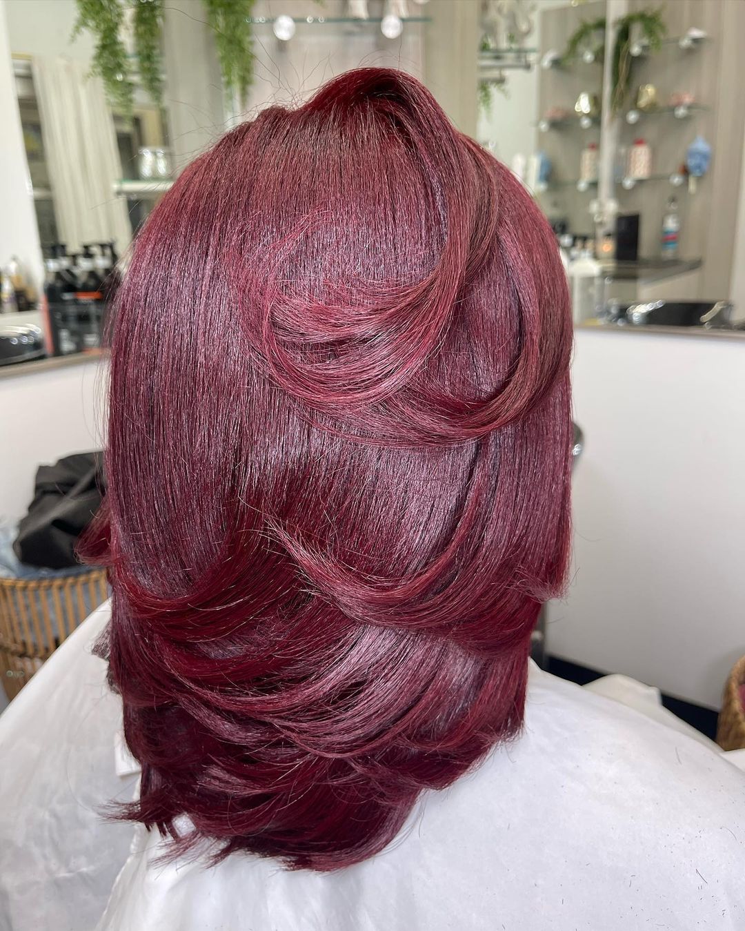 burgundy plum hair color