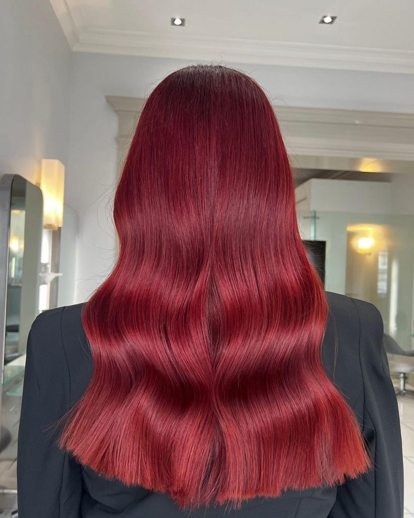 cherry cola burgundy hair