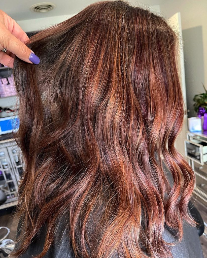 copper mahogany blend hair color