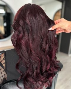 60 Popular Burgundy Hair Color Ideas Dominating 2024   Dark Burgundy Hair Color 240x300 