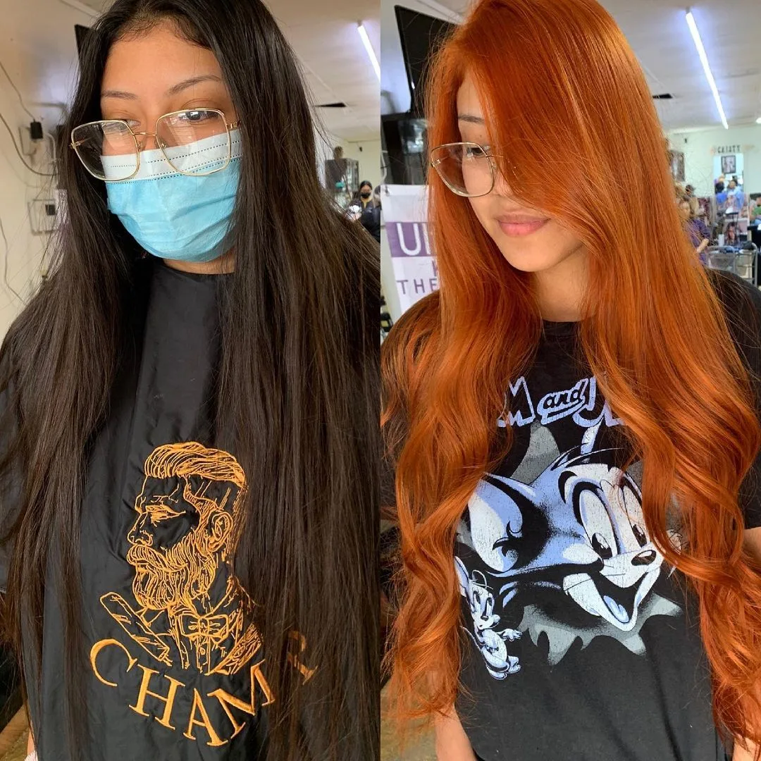 dark ginger transformation