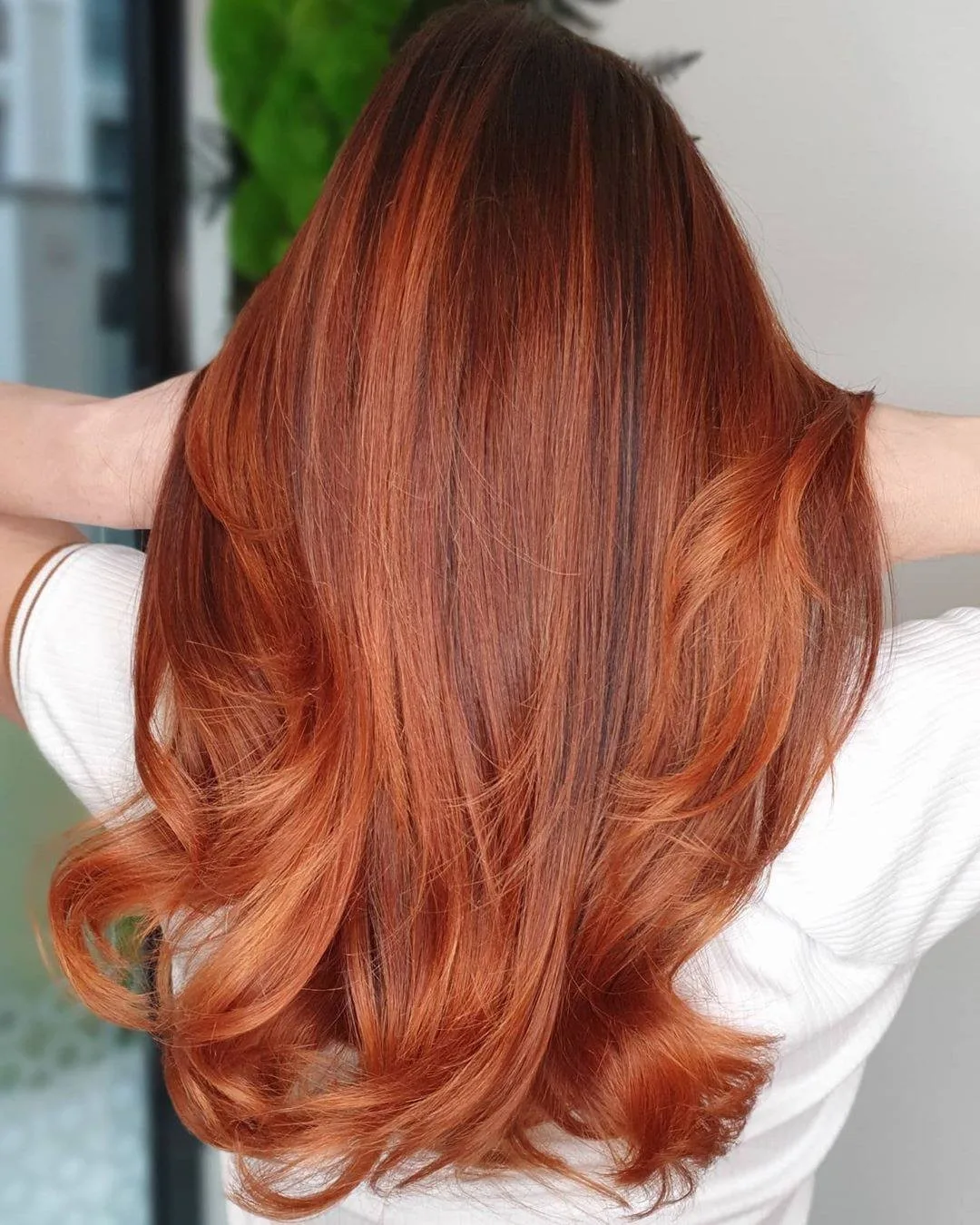 fiery dark ginger hair