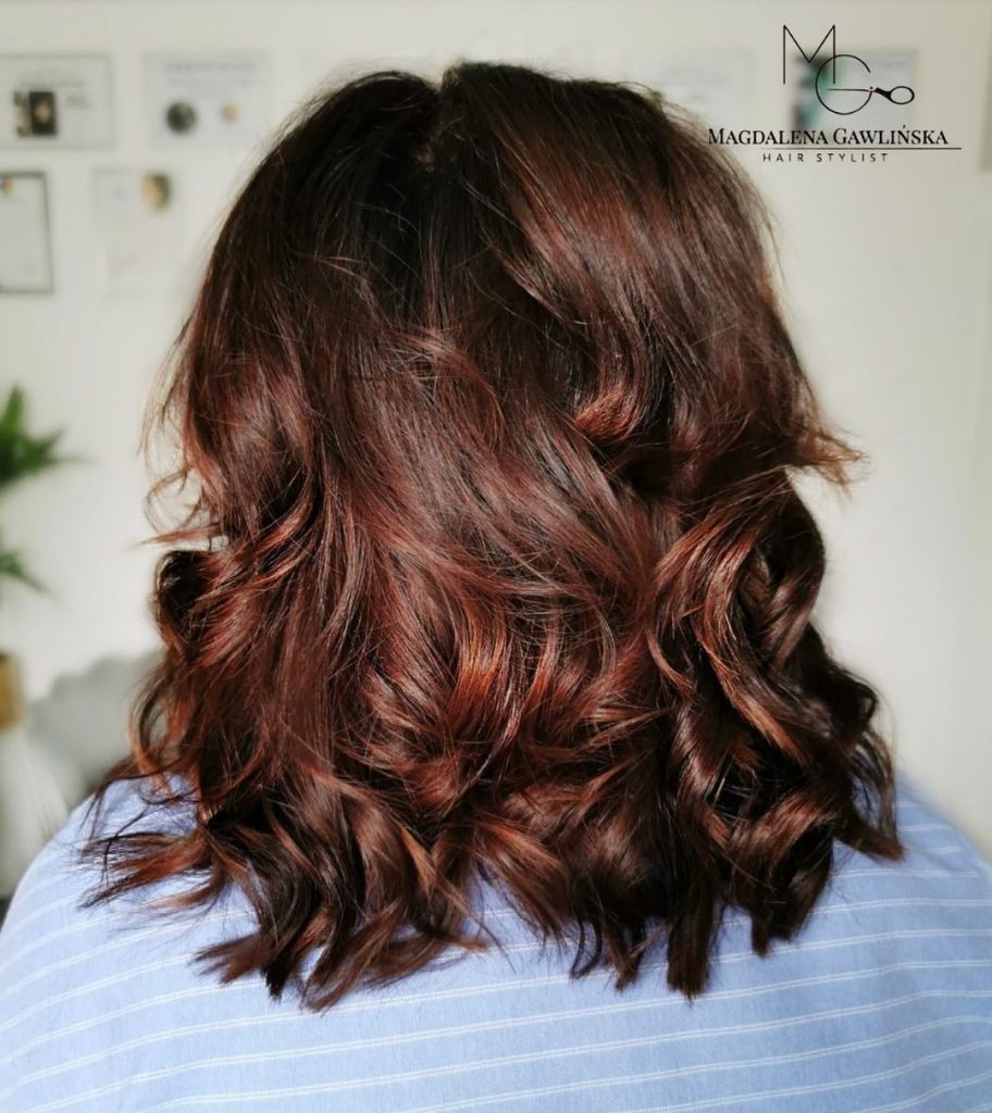 mahogany red brown blend with chocolate brown