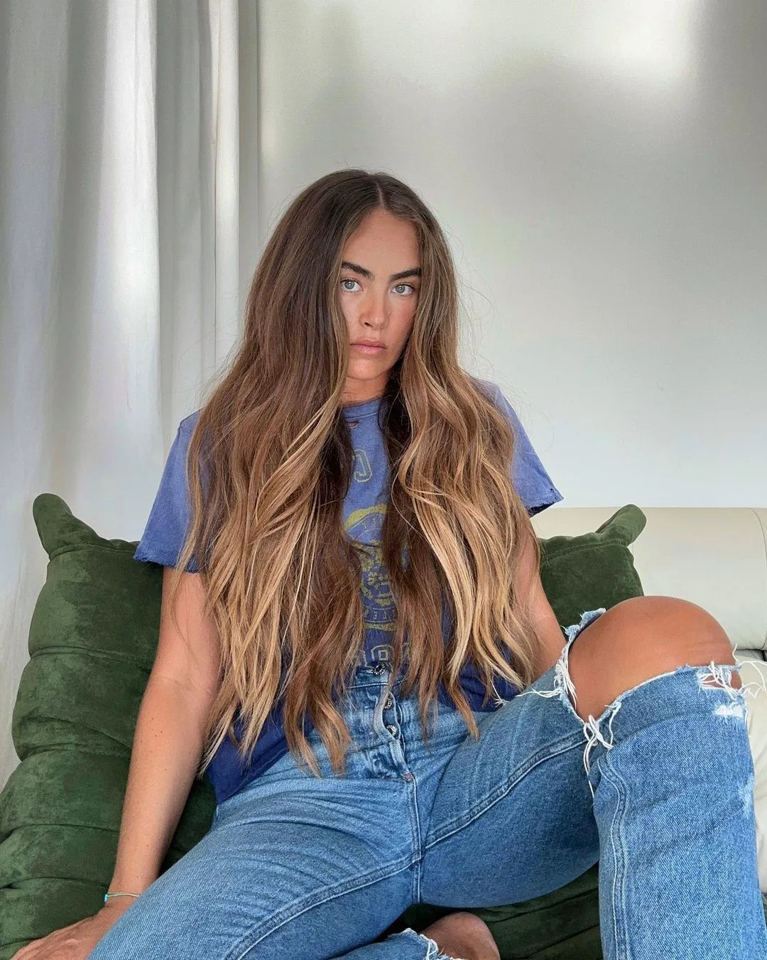 messy balayage in boho style