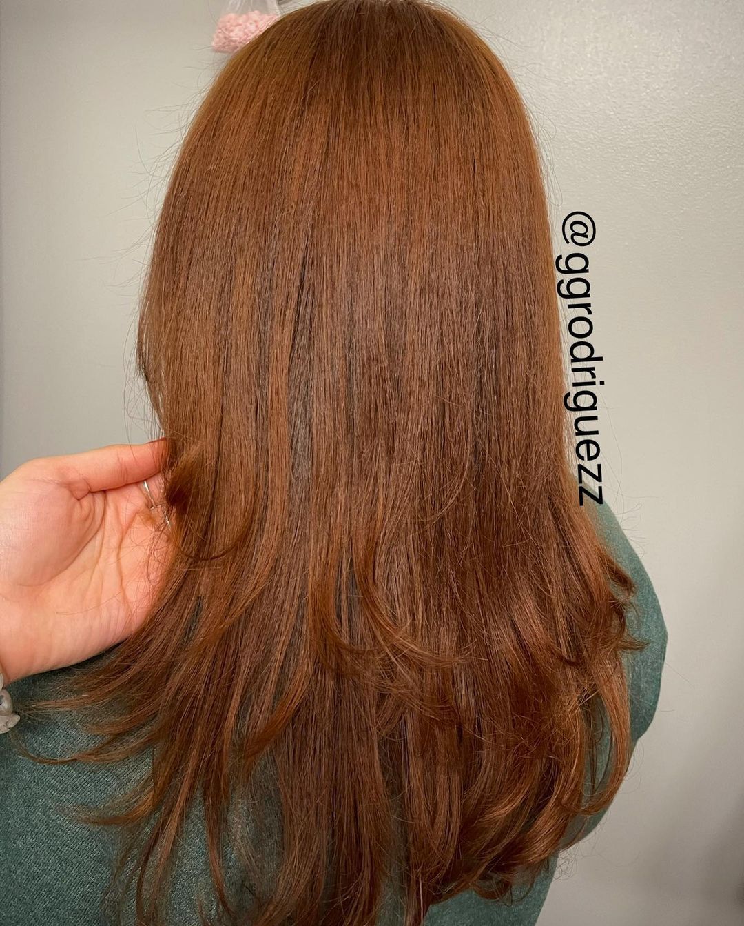 natural dark ginger hair
