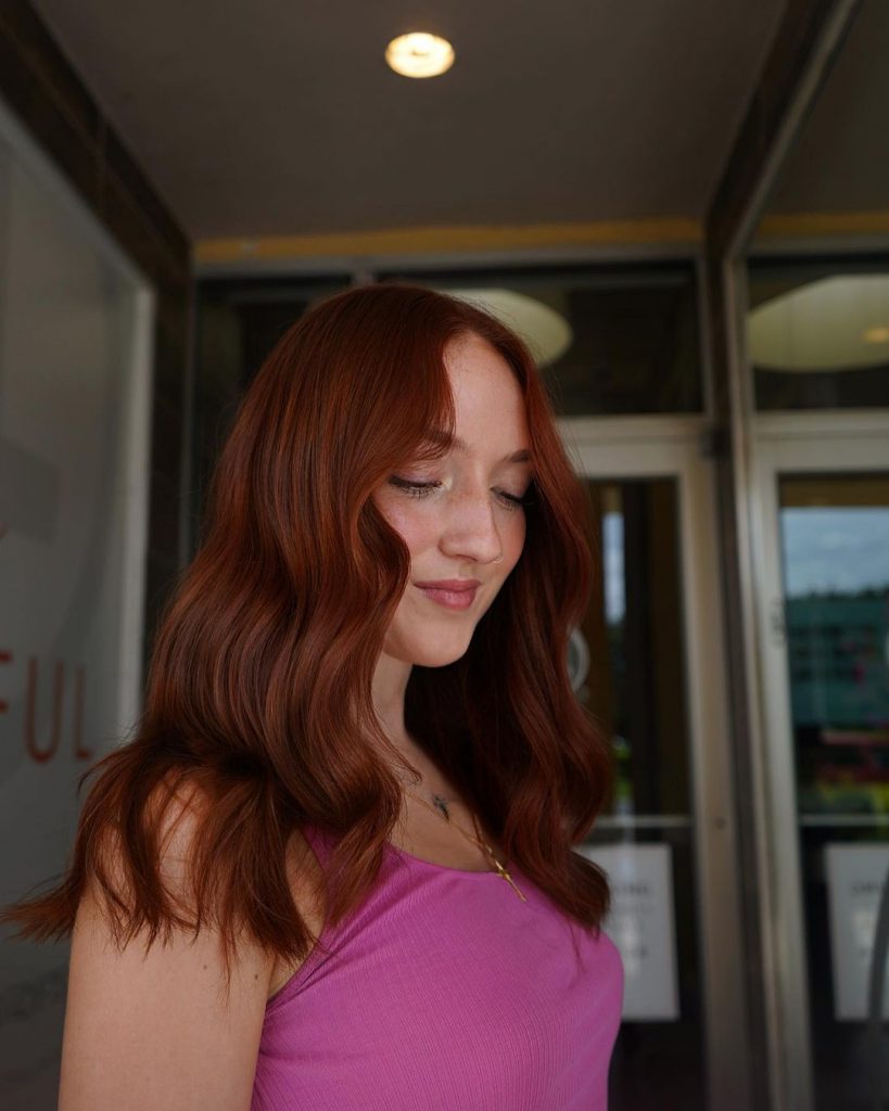 red brown copper hair
