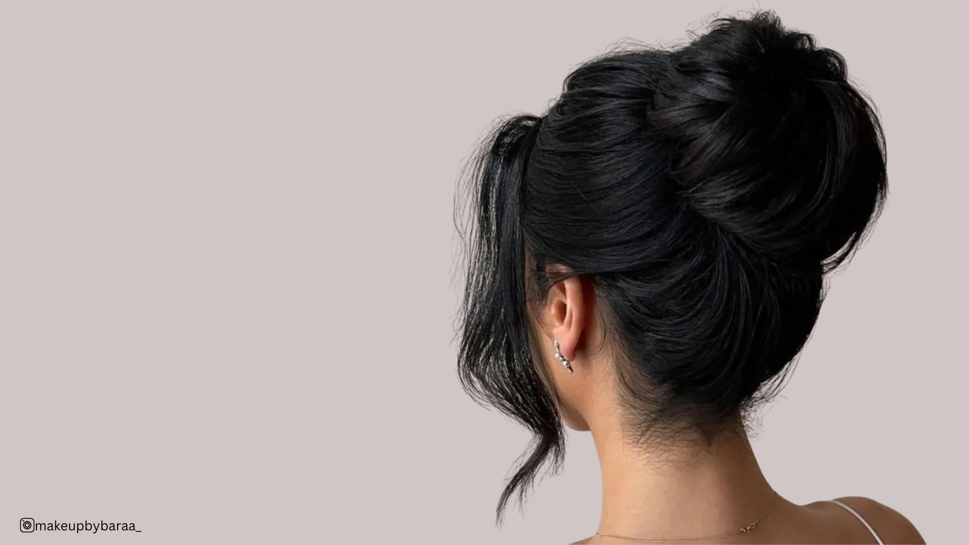 stili di chignon per capelli neri