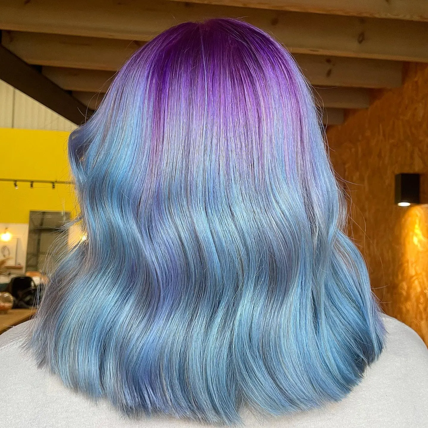 blue and purple ombre
