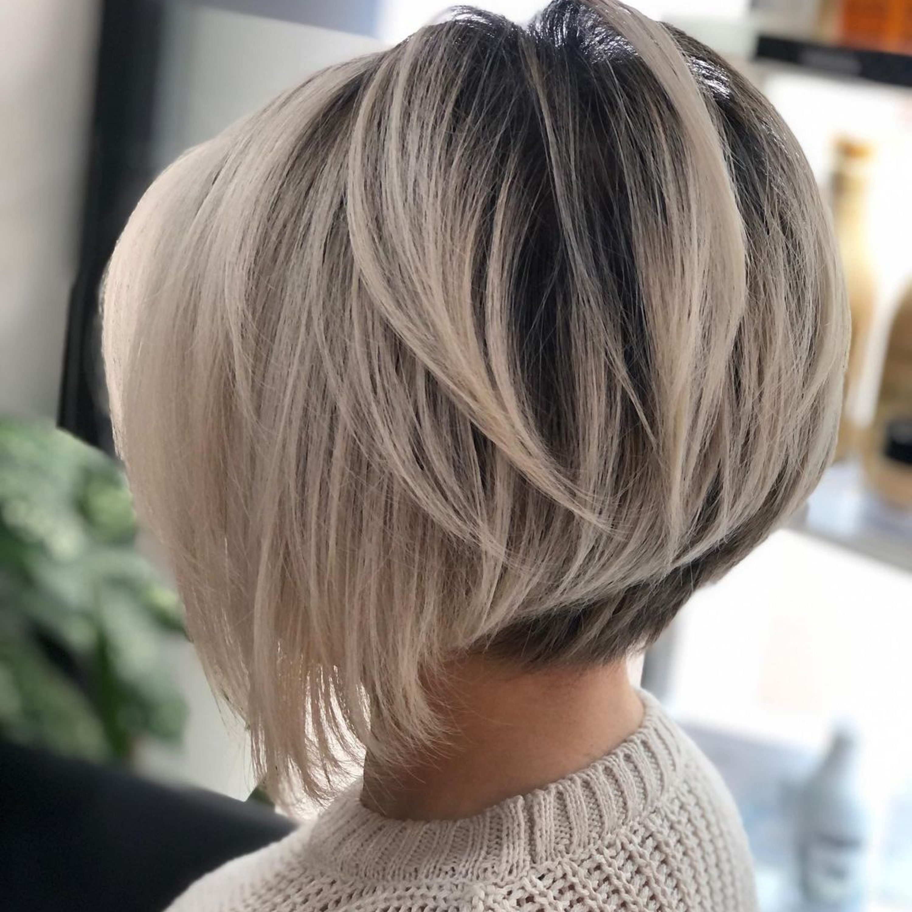 stacked inverted bob