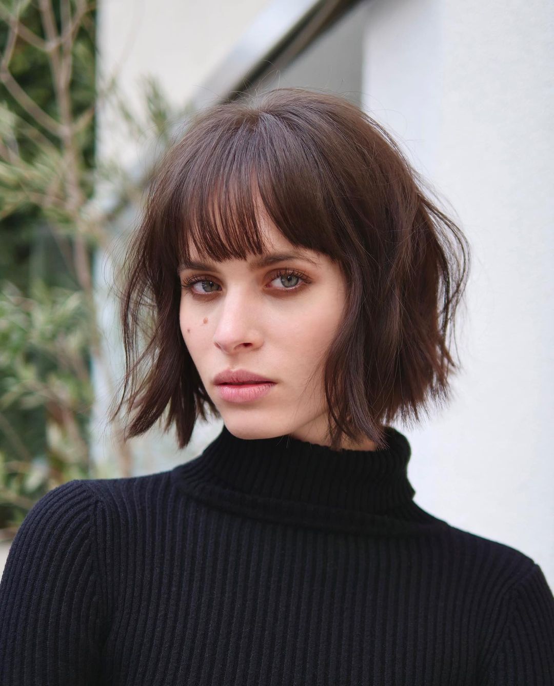 6. Blunt Bob With Bangs 