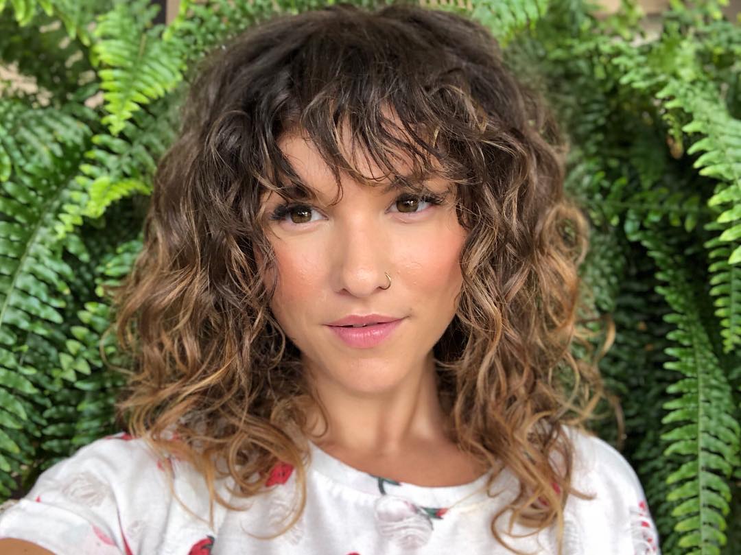 Curly Hair With Bangs 