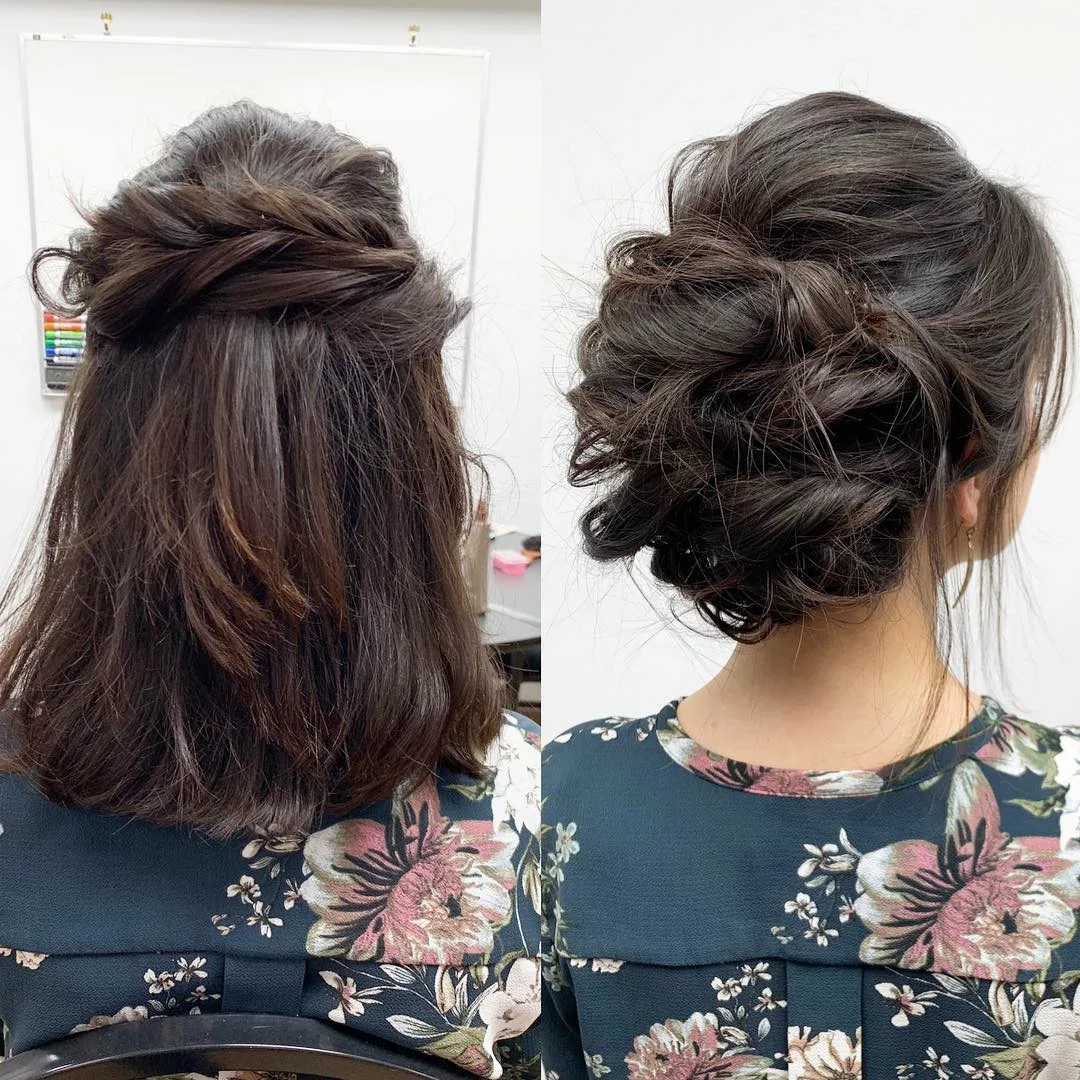 Half-Up VS. All-Up Hairstyle
