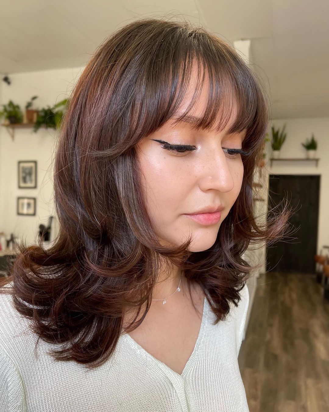 Wispy Bangs And Rich Layers 