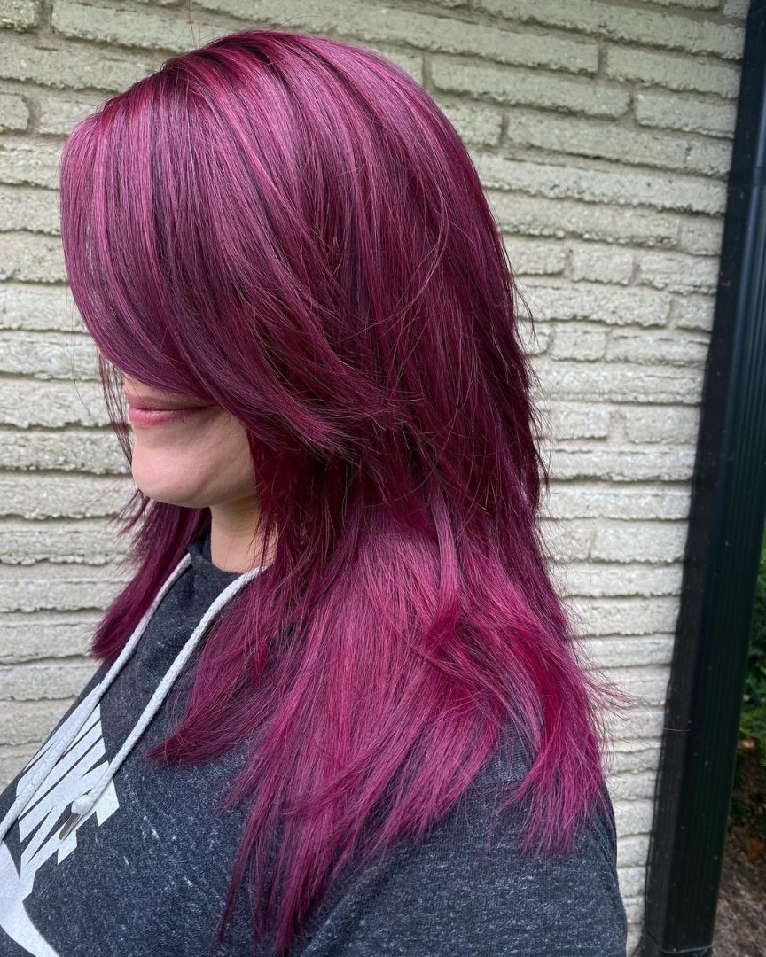 40 Shades Of Red Purple Hair Trending In 2024