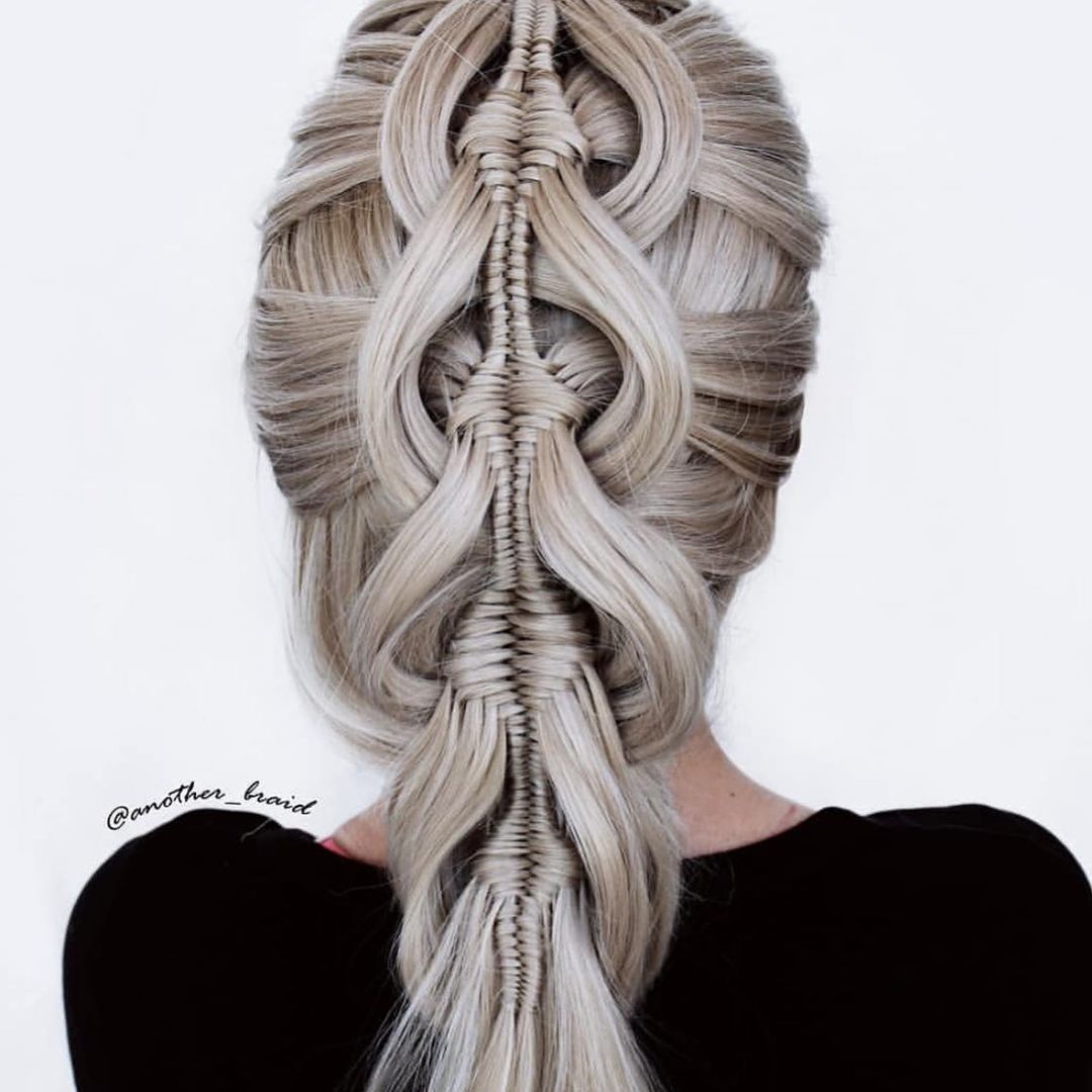 knotted patterned braids