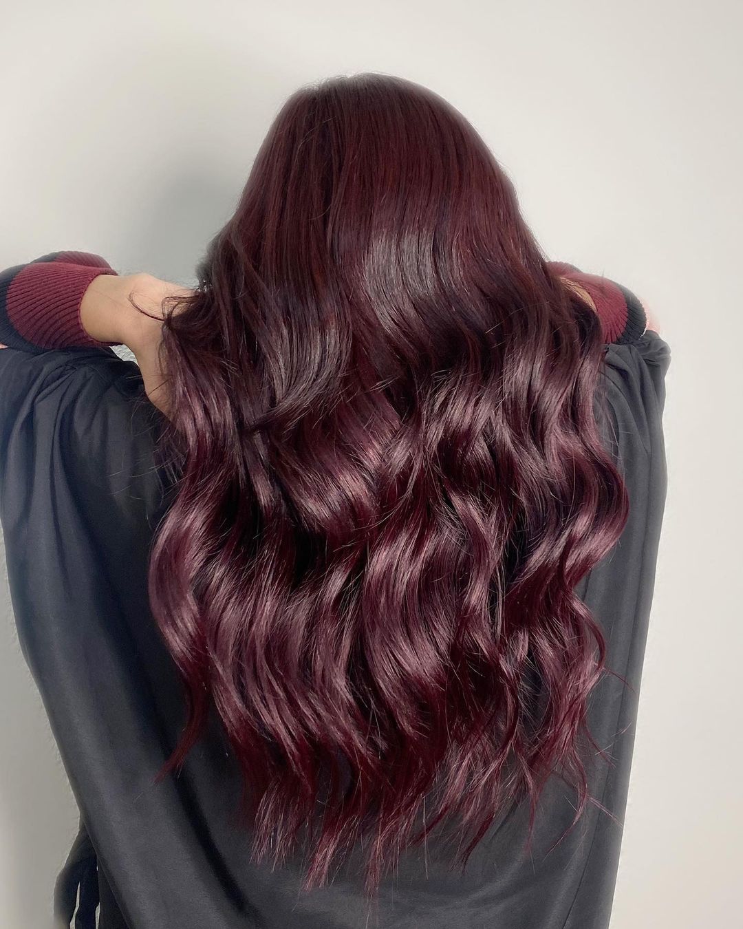 red violet hair